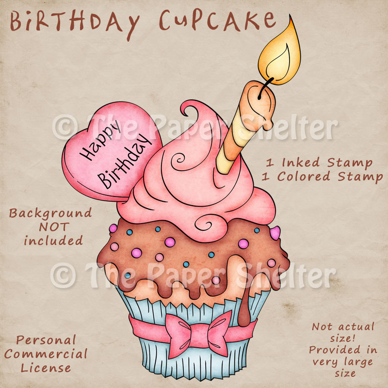 Birthday Cupcake - Click Image to Close