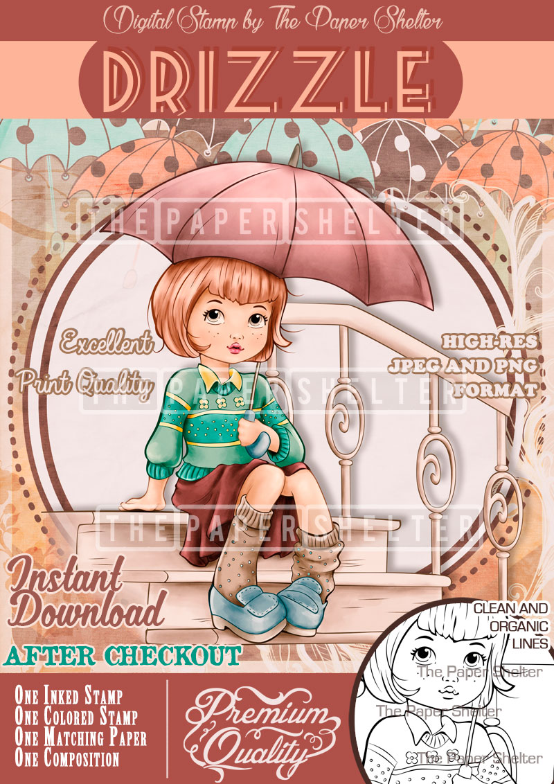 Drizzle - Digital Stamp - Click Image to Close