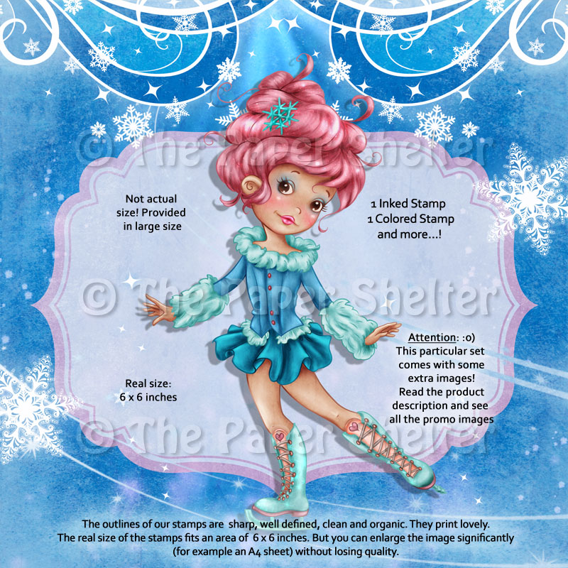 Fantasy on Ice - Digital Stamp - Click Image to Close