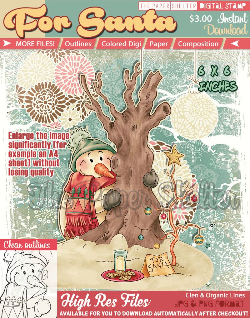 For Santa - Digital Stamp - Click Image to Close