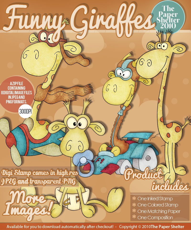 Funny Giraffes - Click Image to Close