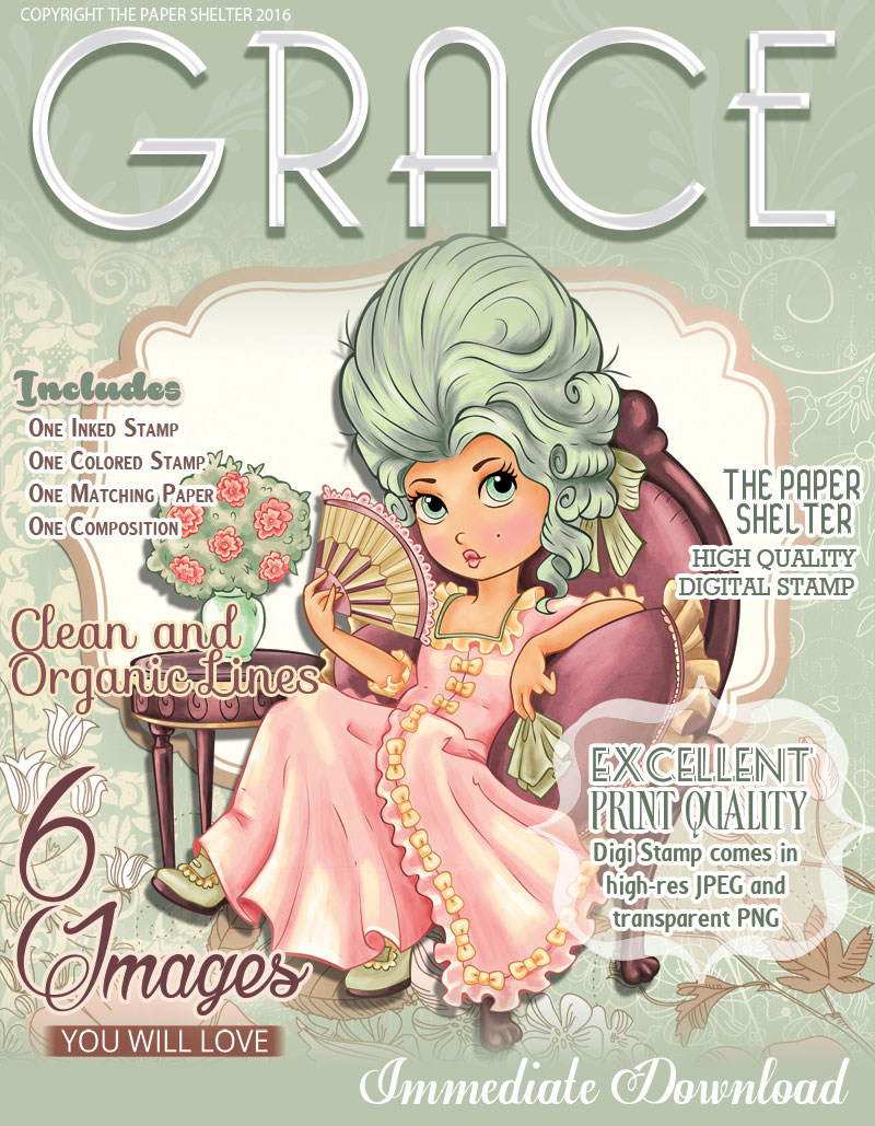 Grace - Digital Stamp - Click Image to Close