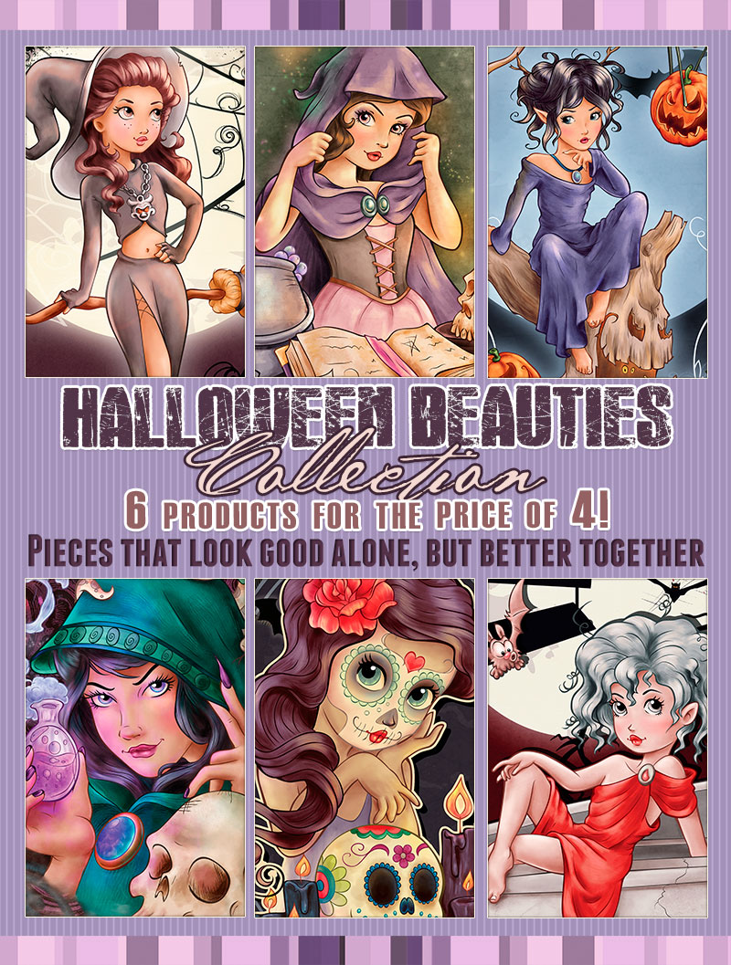 Halloween Beauties Collection - 6 products for the price of 4 - Click Image to Close