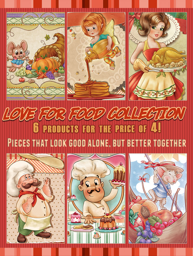 Love for Food Collection - 6 products for the price of 4 - Click Image to Close