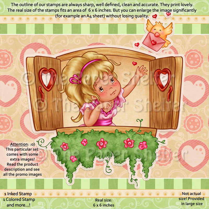 Love Letters - Digital Stamp - Click Image to Close