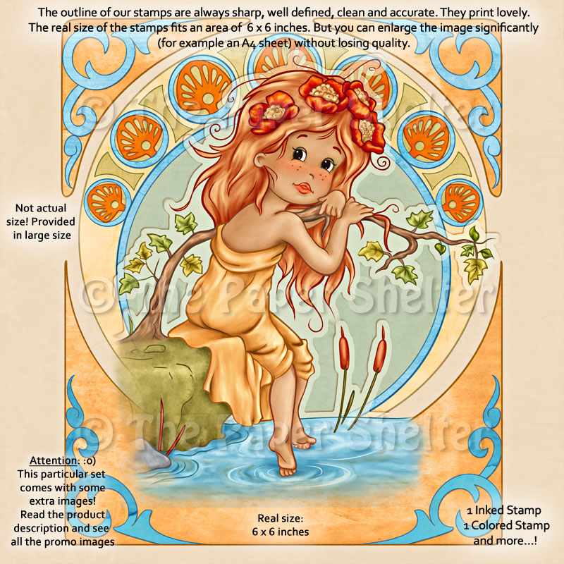 A. Mucha Influence - Summer - Digital Stamp - Click Image to Close