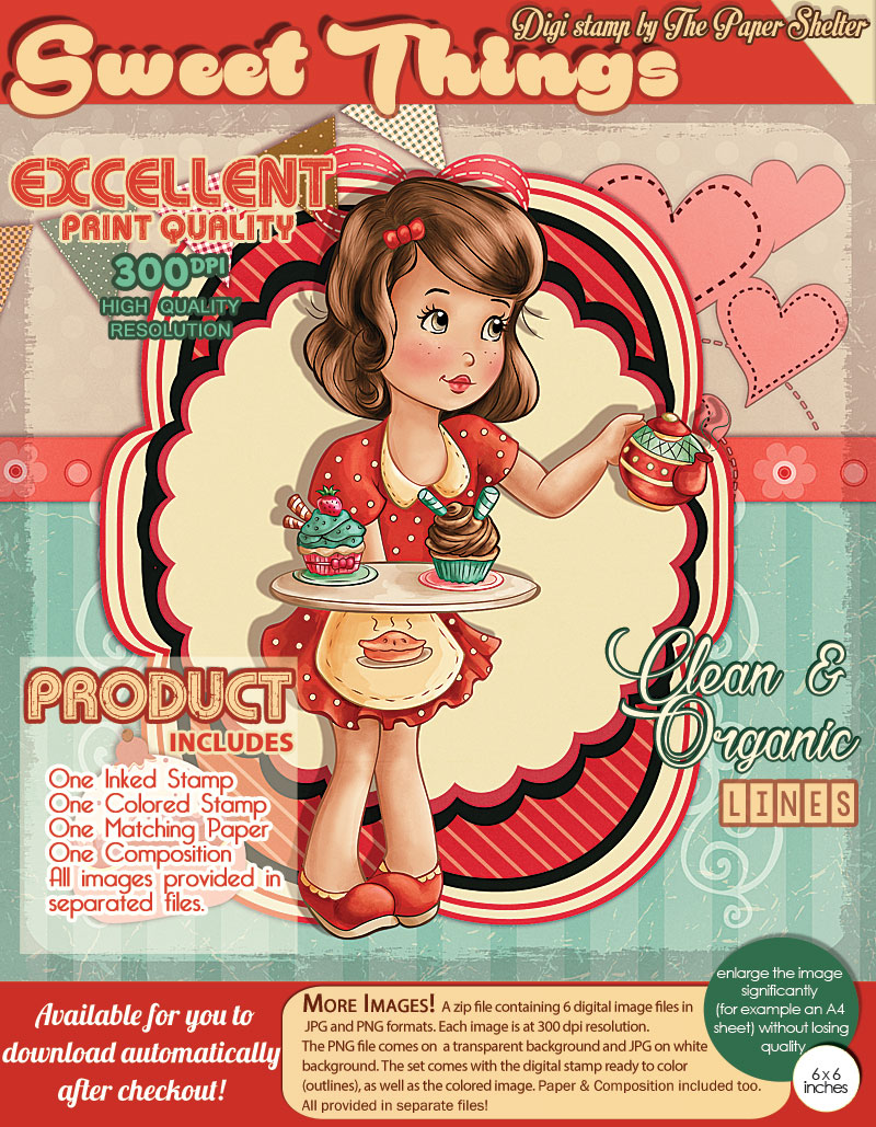 Sweet Things - Digital Stamp - Click Image to Close