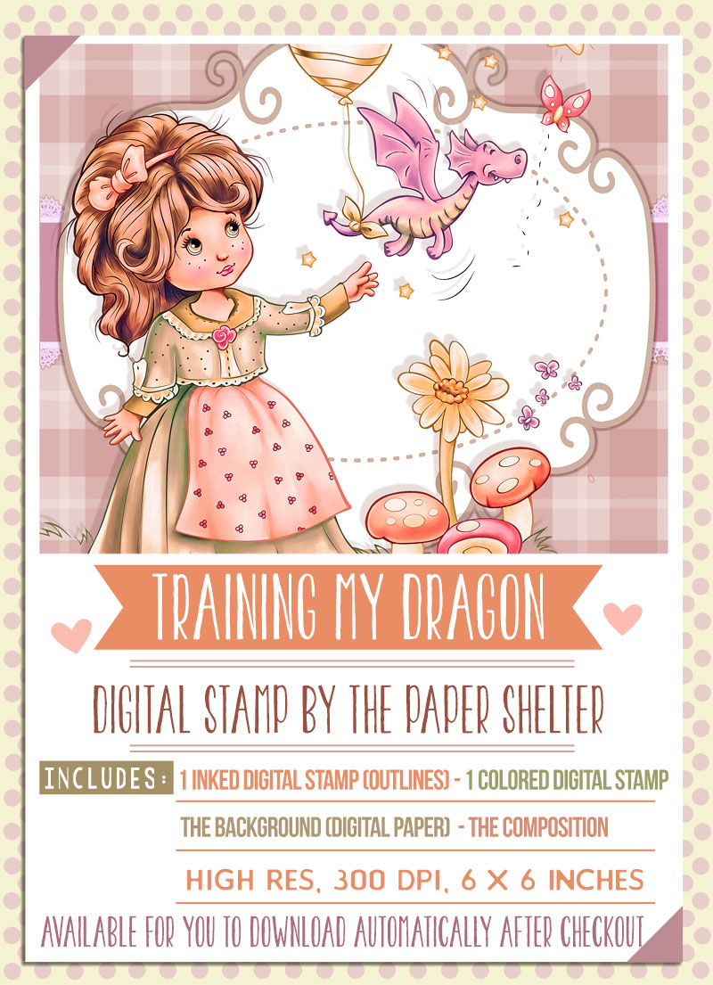Training my Dragon - Digital Stamp - Click Image to Close
