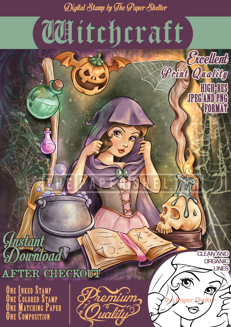 Witchcraft - Digital Stamp - Click Image to Close