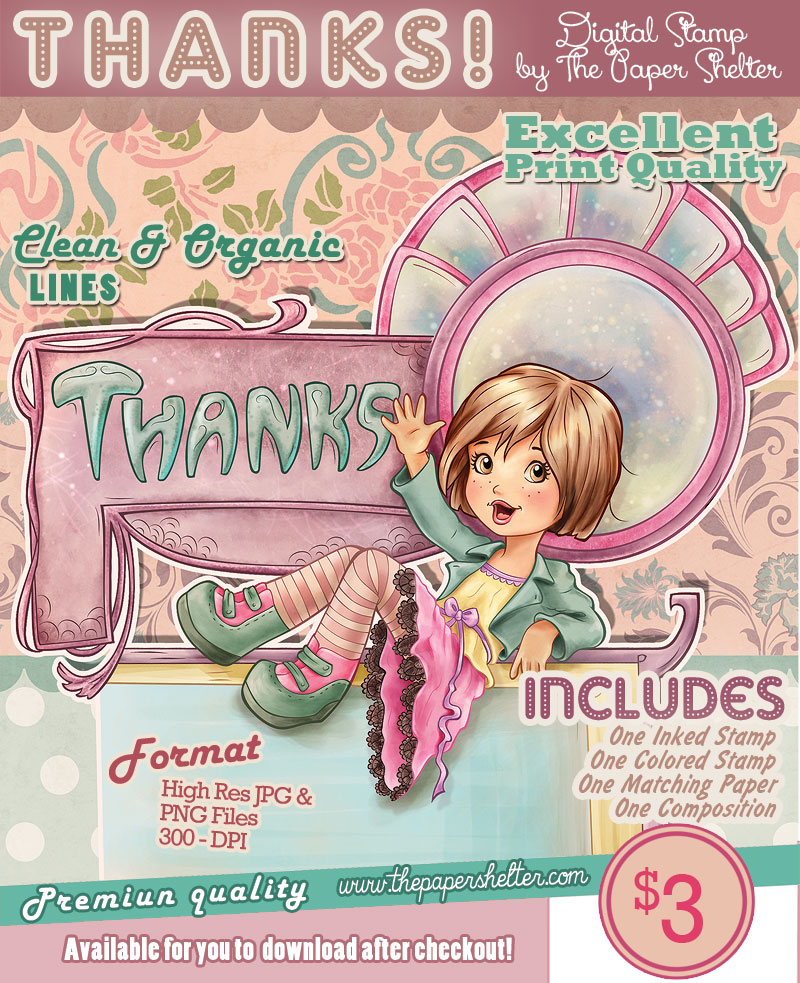 Thanks! - Digital Stamp - Click Image to Close