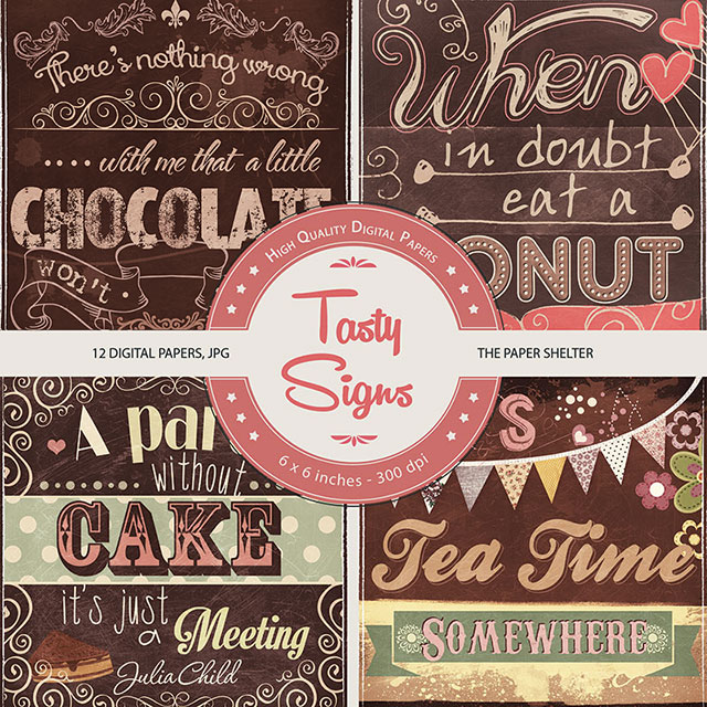 Tasty Signs - Paper Pack