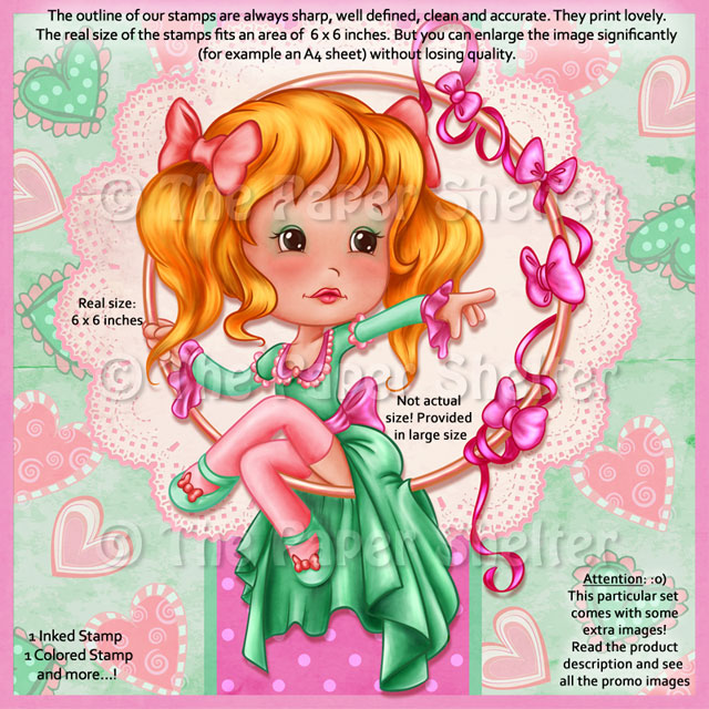 Acrobat Little Doll - Digital Stamp