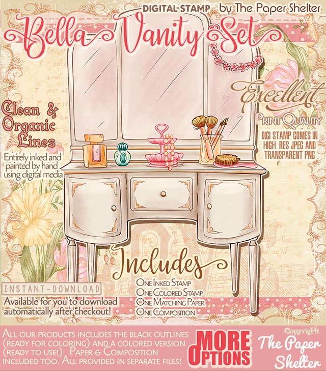 Bella Vanity Set - Digital Stamp