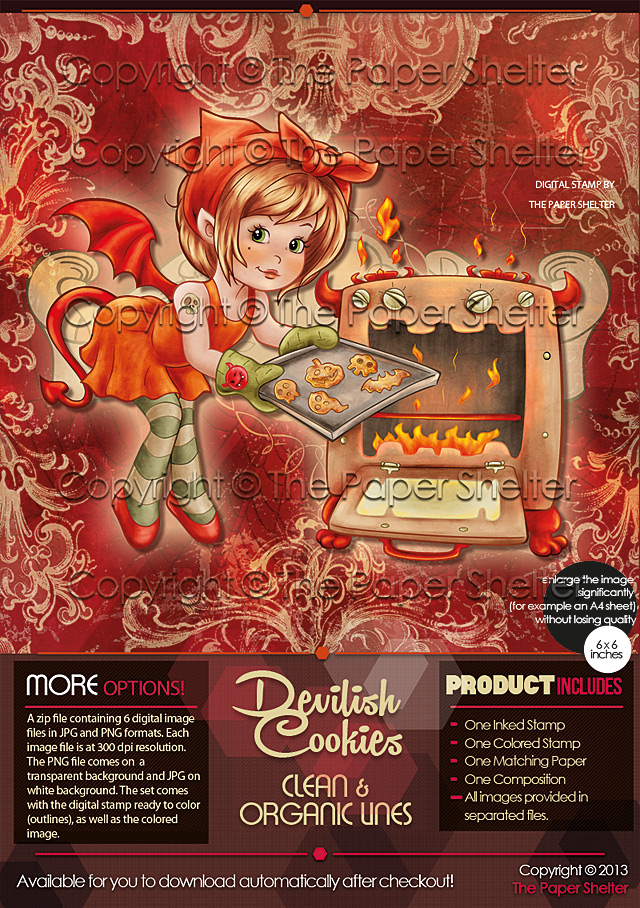 Devilish Cookies - Digital Stamp