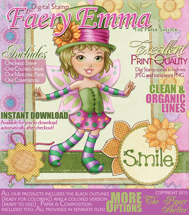 Fairy Emma - Digital Stamp