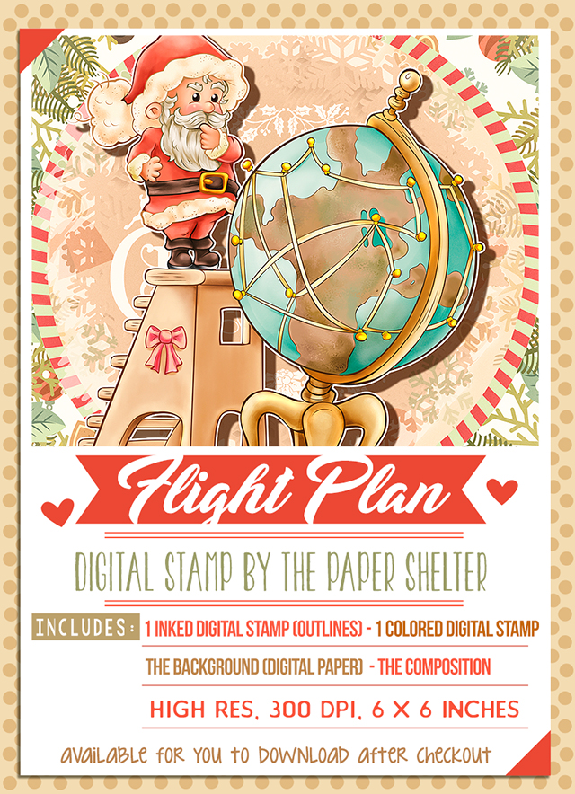 Flight Plan - Digital Stamp