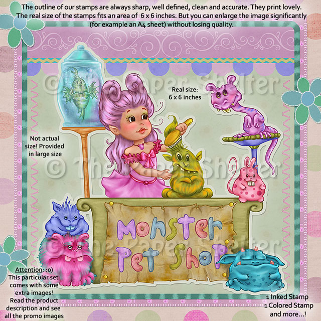 Monster Pet Shop - Digital Stamp