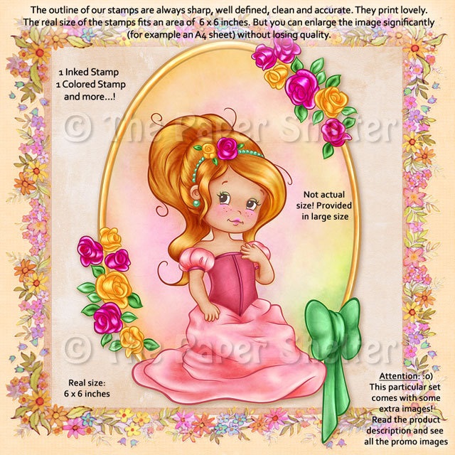 Spring Princess - Digital Stamp