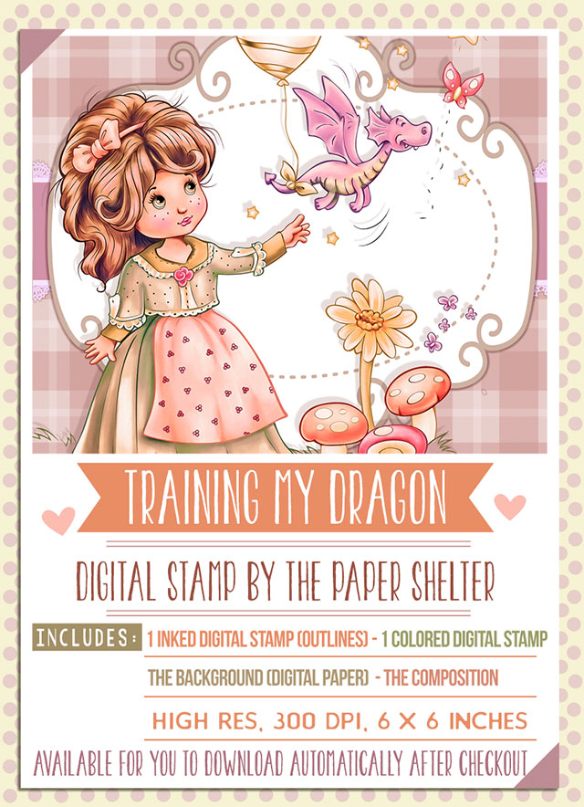 Training my Dragon - Digital Stamp