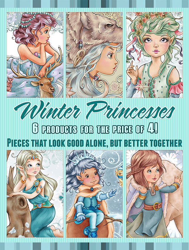 Winter Princesses Collection - 6 products for the price of 4