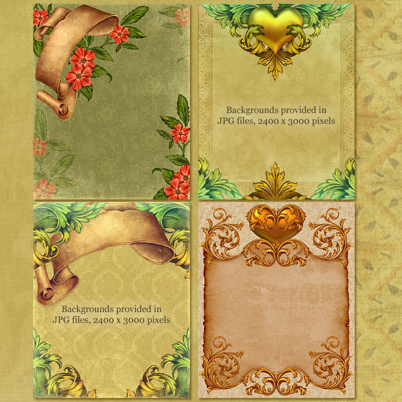 Romanza - ornaments, flowers and romantic papers - Click Image to Close
