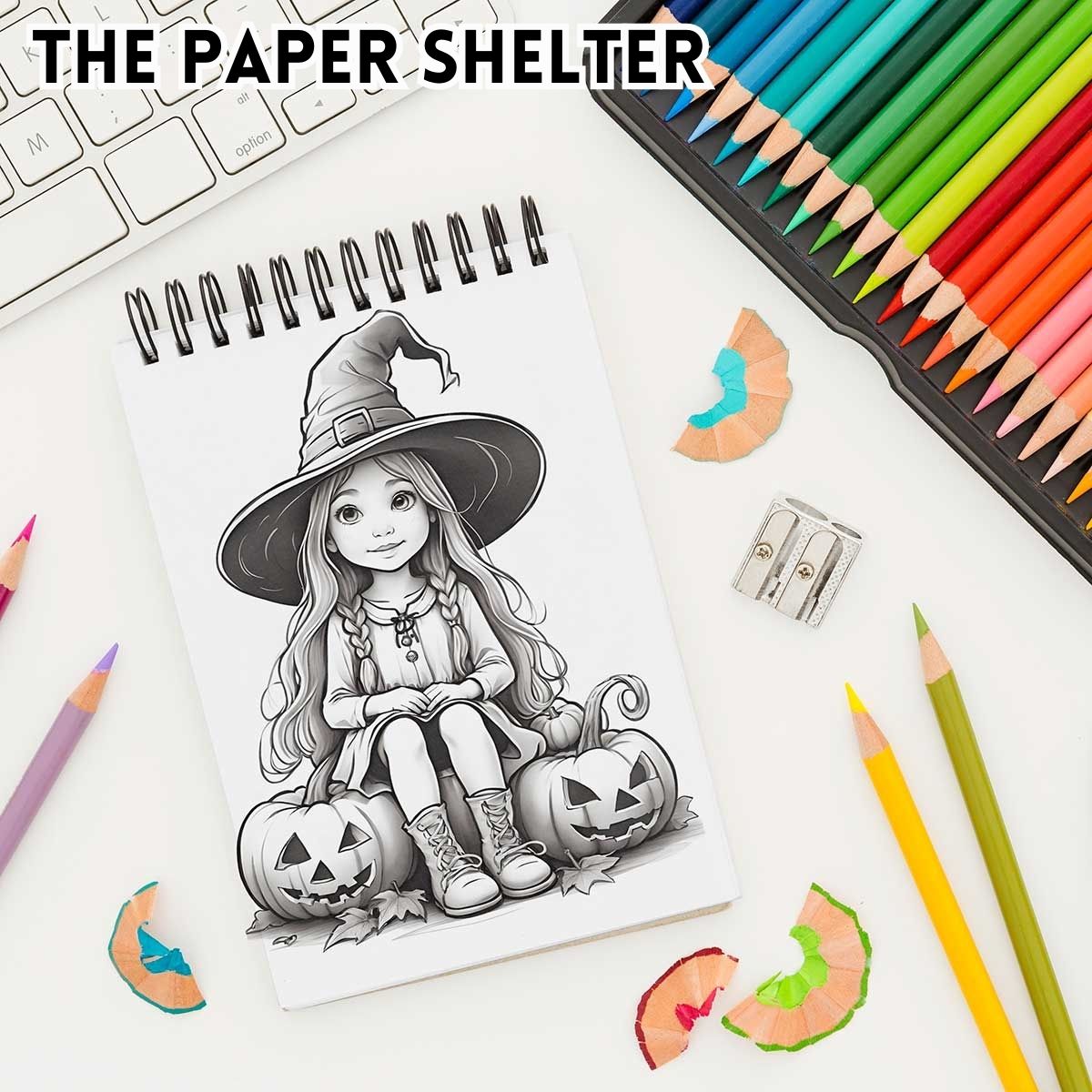 Charming Halloween Cuties - Digital Coloring Book