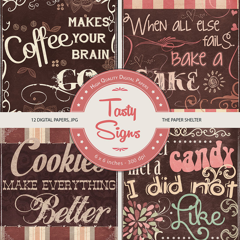 Tasty Signs - Paper Pack