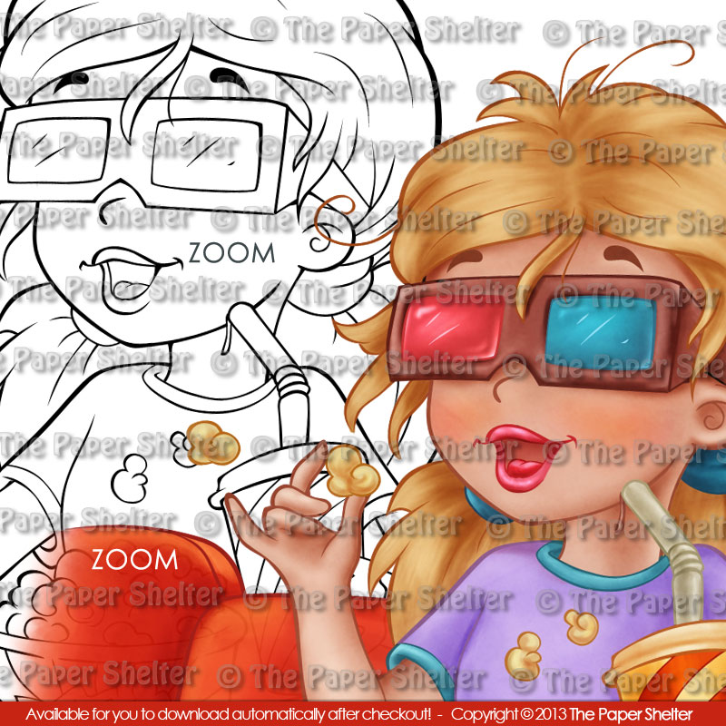 3D Movie - Digital Stamp - Click Image to Close