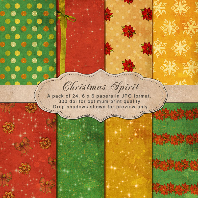 Christmas Spirit -"Paper Pack" - Click Image to Close