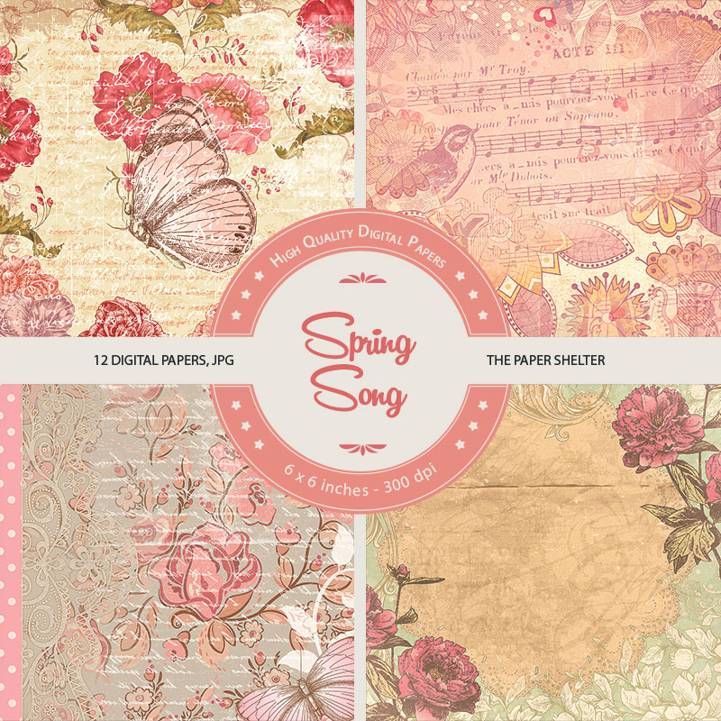 Spring Song - Paper Pack - Click Image to Close