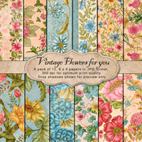 Vintage Flower for you - Paper Pack