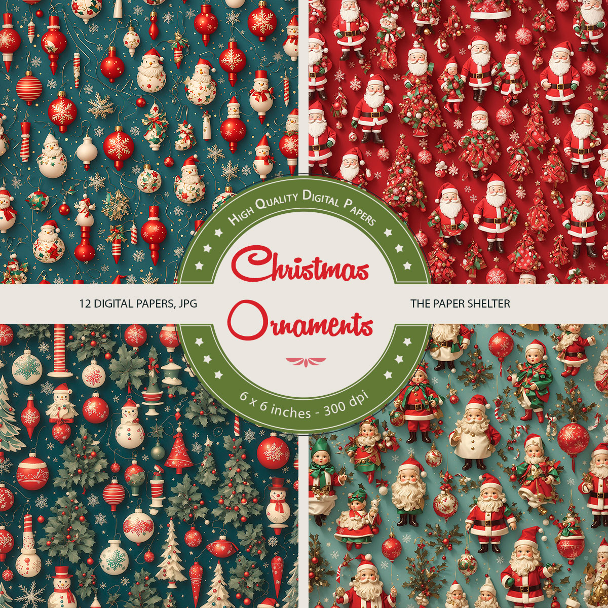 Christmas Ornaments - Paper Pack