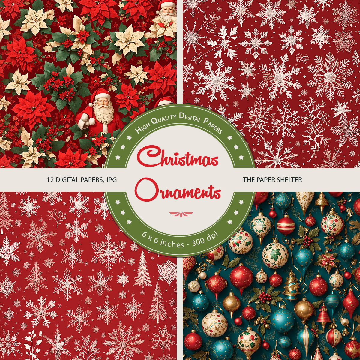 Christmas Ornaments - Paper Pack