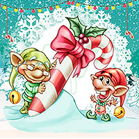 A Giant Candy Cane! - Digital Stamp