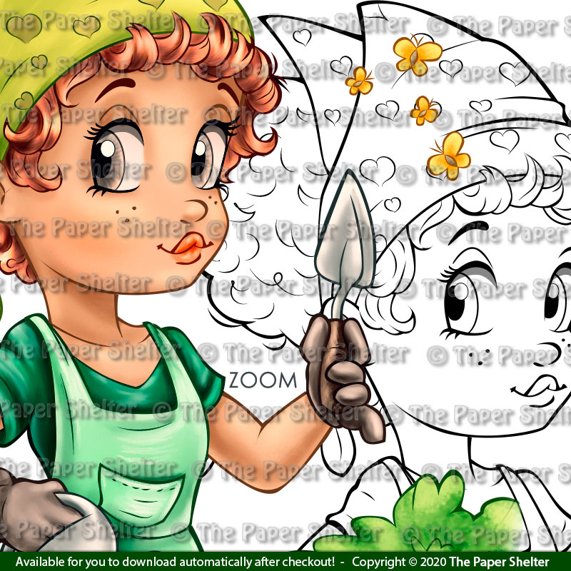 A Green Thumb - Digital Stamp - Click Image to Close