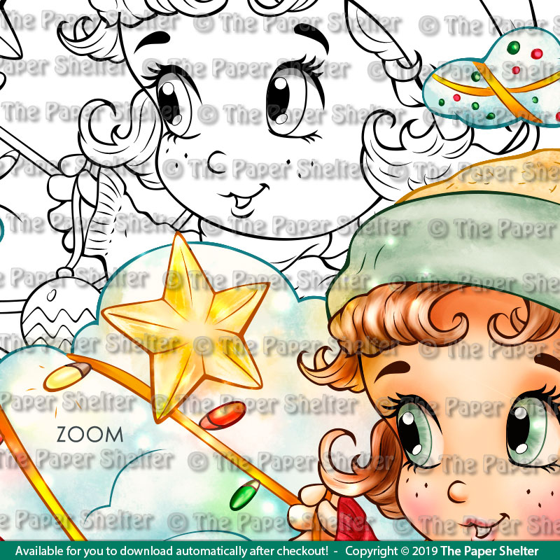 A Merry, Fluffy Christmas! - Digital Stamp - Click Image to Close