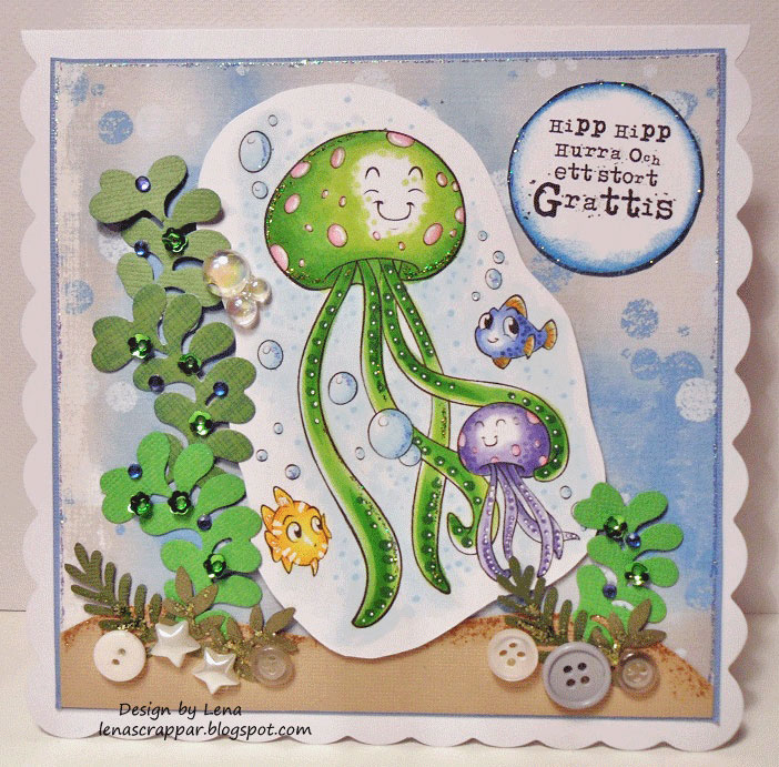 The Most Adorable Jellyfishes - Digital Stamp - Click Image to Close