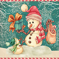 The Most Adorable Snowmen - Digital Stamp - Click Image to Close