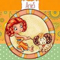 Aries - Digital Stamp