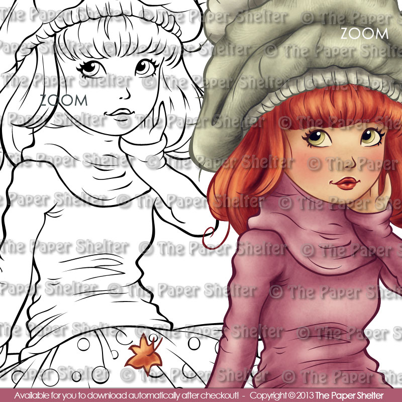 Autumn Attitude - Digital Stamp - Click Image to Close