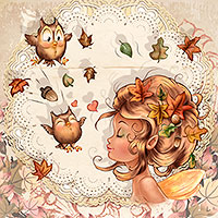 Autumn Beauty - Digital Stamp