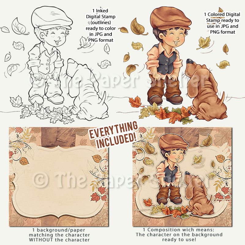 Autumn Joy - Digital Stamp - Click Image to Close