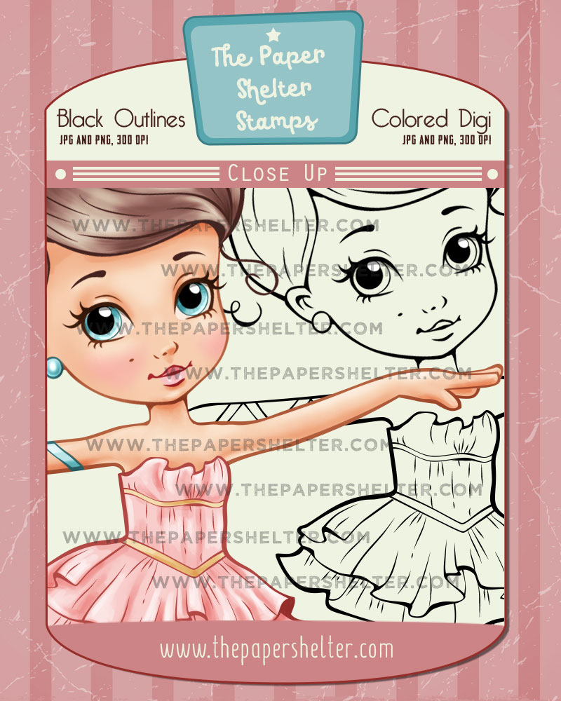 Ballerina - Digital Stamp - Click Image to Close