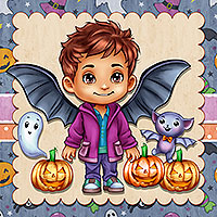 Bat Wings for Halloween - Digital Stamp