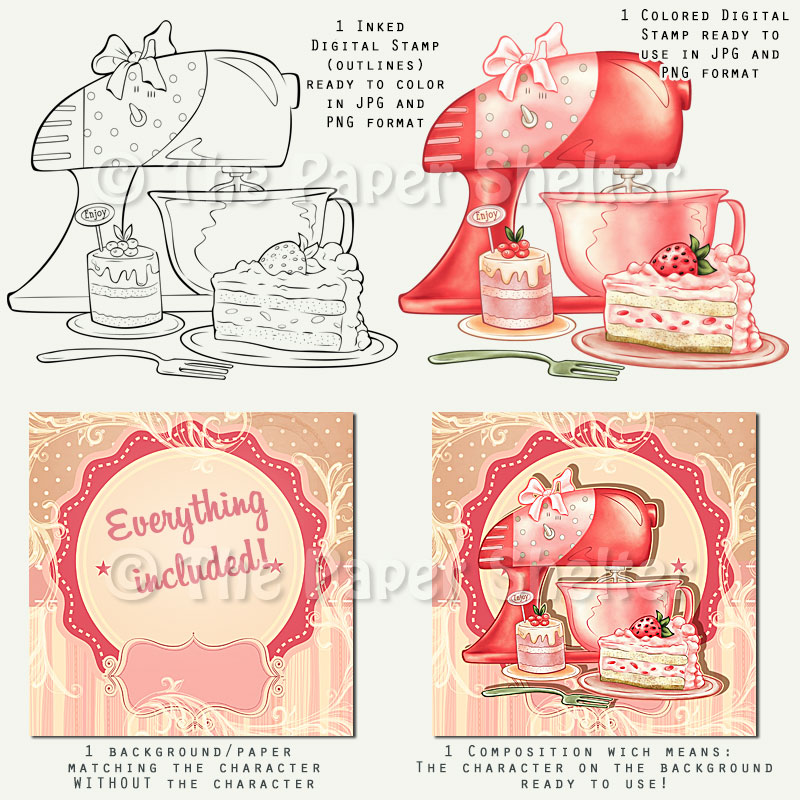 Berry Delight - Digital Stamp - Click Image to Close