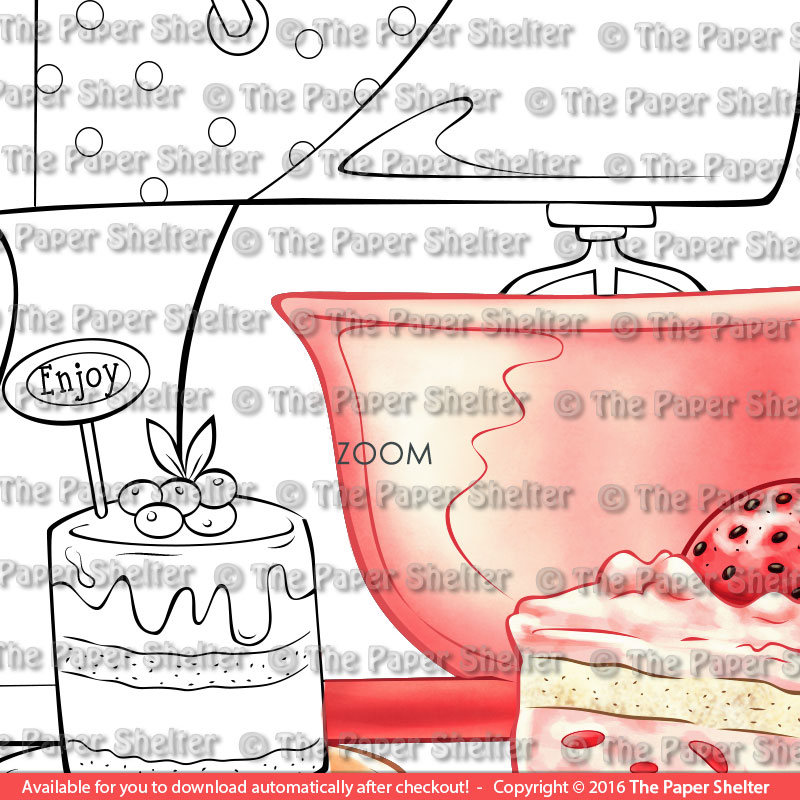 Berry Delight - Digital Stamp