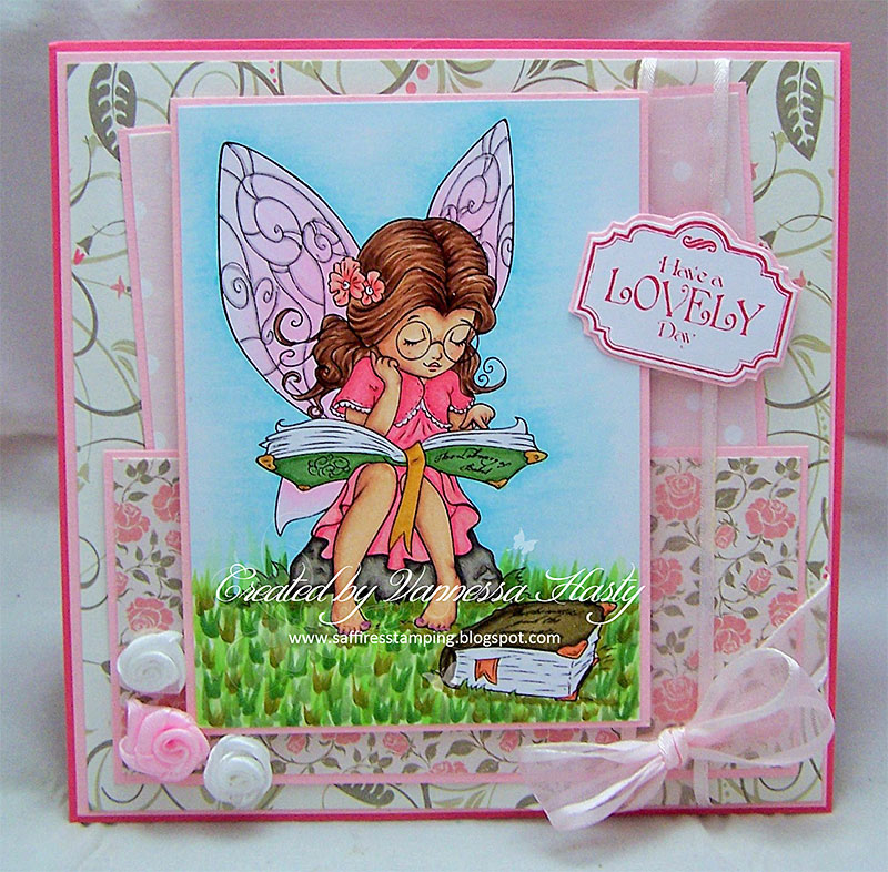 Bookworm Fairy - Digital Stamp - Click Image to Close