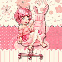 Bunny Ears - Digital Stamp