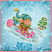 Candy Ski - Digital Stamp - Click Image to Close