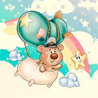 Captain Bear's Flying Bathub!